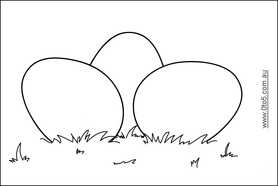Egg Drawing Template