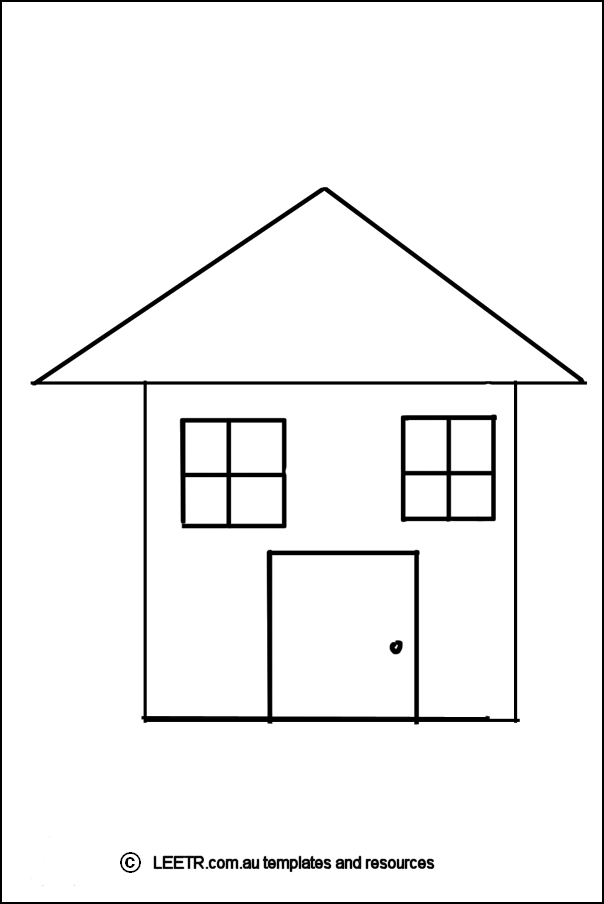 house template printable